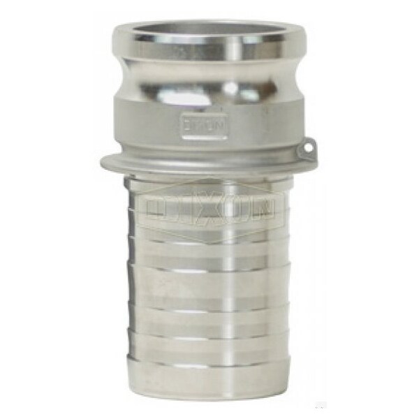 Global King Crimp Type E Cam & Groove Adapter, Male Adapter x Hose Shank End Style, 316 SSss St